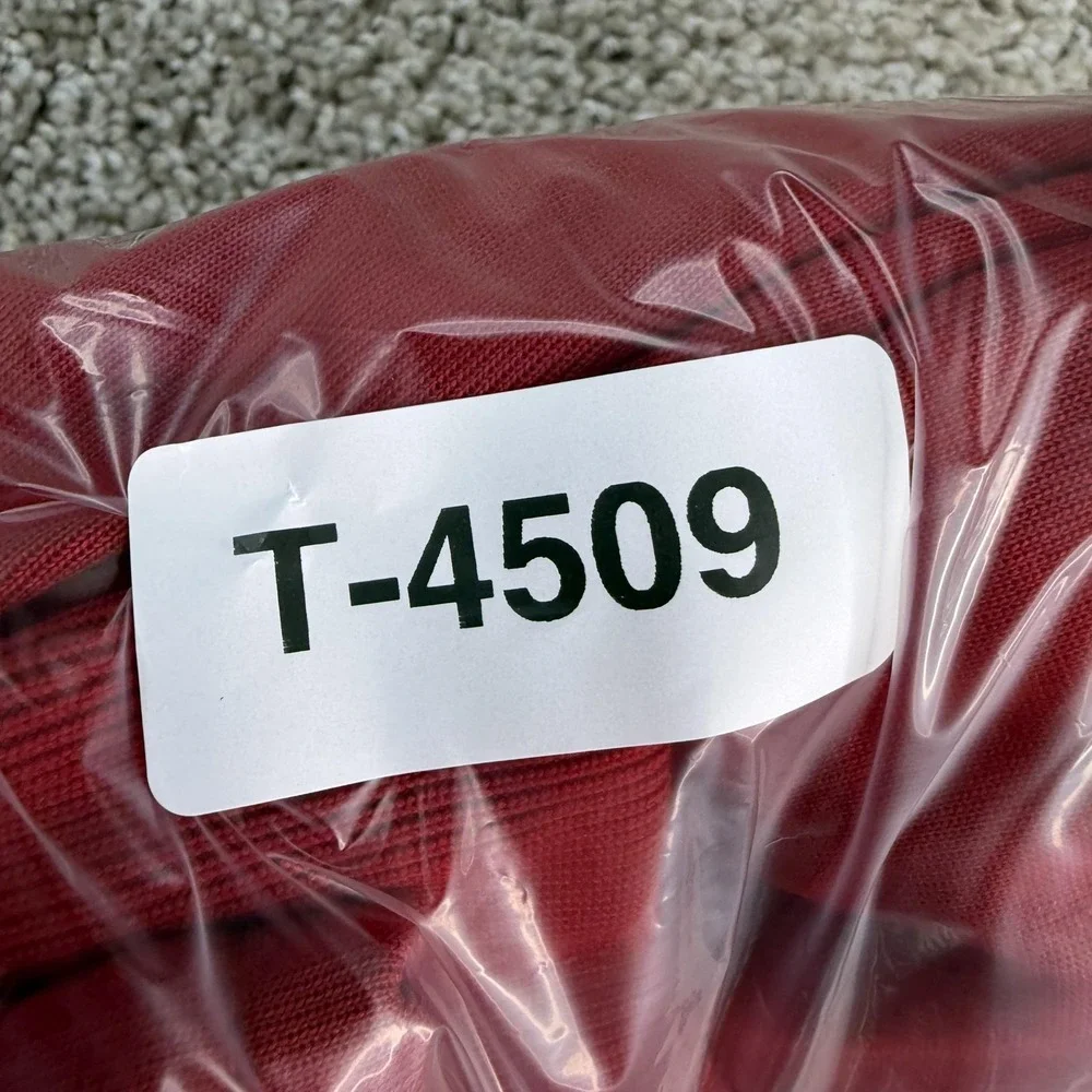 Adidas Track Pants Mens XL Red Knit Elastic Waist Tapered Stripe Athletic